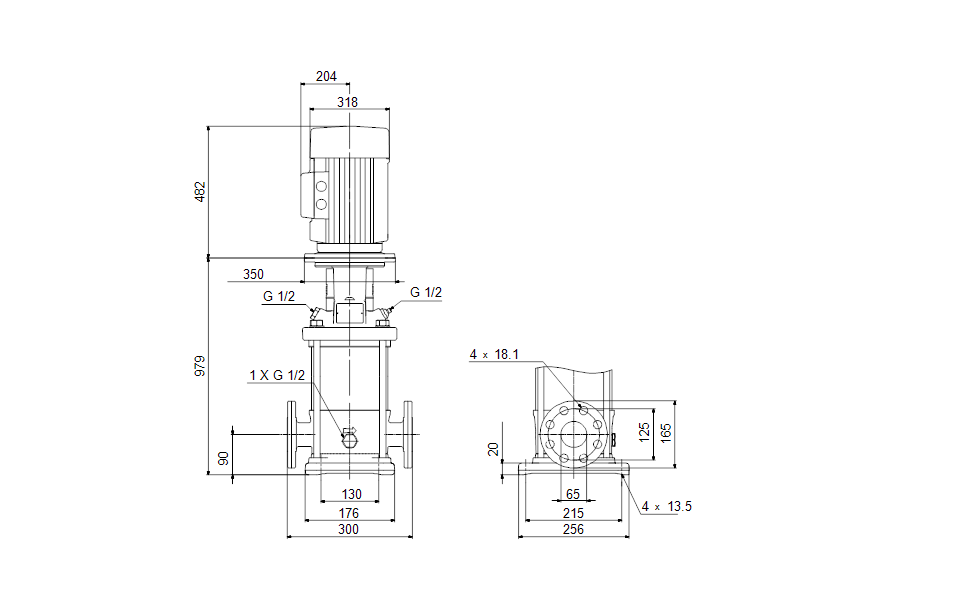 GRUNDFOS Kreiselpumpe CR 20-12 A-F-A-E-HQQE - Art. 96500516