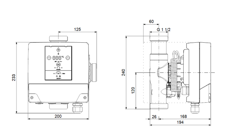 GRUNDFOS Mischkreislösungen MIXIT 25-10 R NRV - Art. 99508820