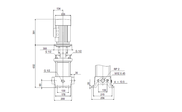 GRUNDFOS Kreiselpumpe CR 15-6 A-A-A-V-HQQV - Art. 96501999