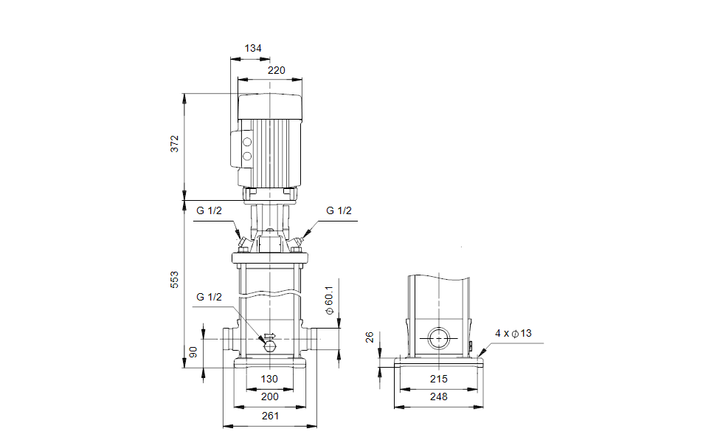 GRUNDFOS Kreiselpumpe CRT 16-4 A-P-A-E-AUUE - Art 96117246