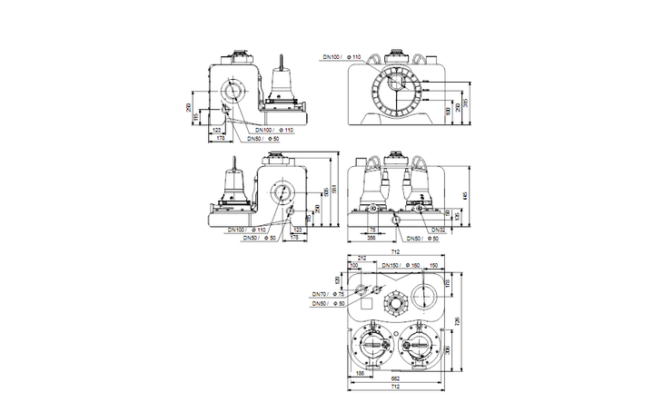 GRUNDFOS Doppelpumpenhebeanlage MDG.09.3.2 - Art. 97901137