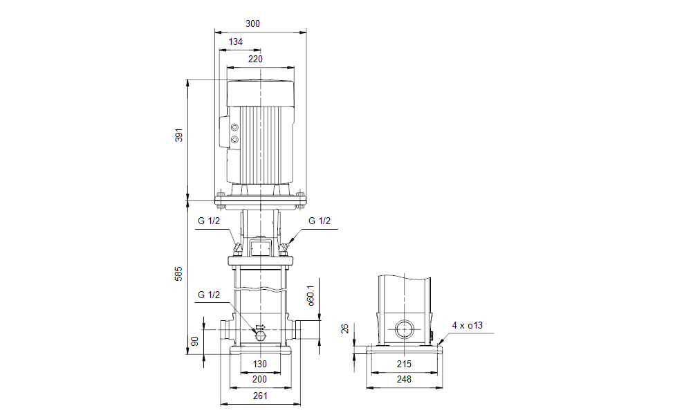 GRUNDFOS Kreiselpumpe CRT 16-5 A-P-A-V-AUUV - Art. 96117258