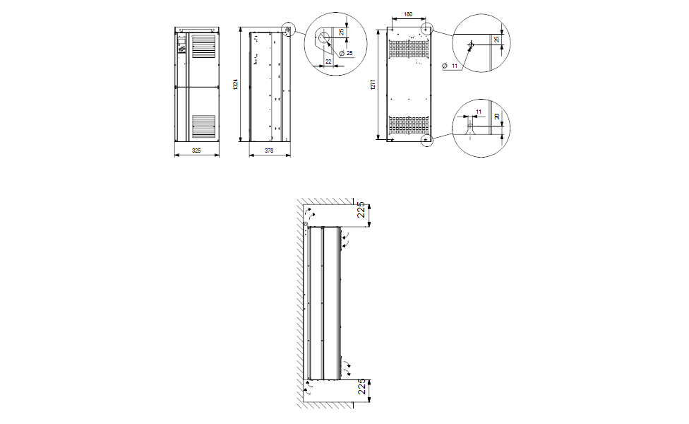 GRUNDFOS Externer Frequenzumrichter CUE3X380-500V IP54 132KWSTO DC - Art. 99616801