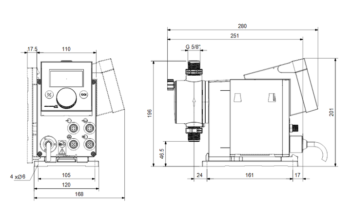 GRUNDFOS Digitale Dosierpumpe DDA 7.5-16 FCM-PP/E/C-F-32I001FG - Art. 97722009