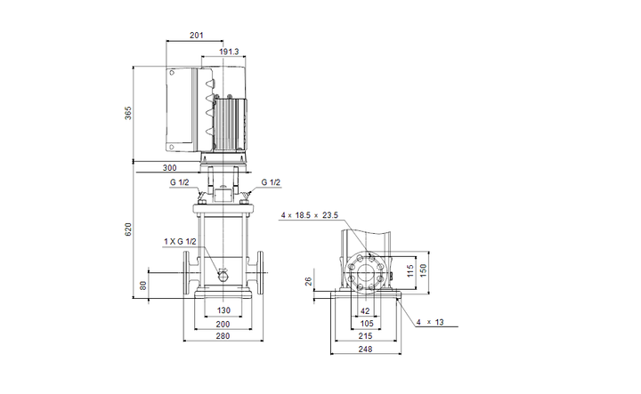 GRUNDFOS Kreiselpumpe CRNE 10-9 A-FGJ-A-V-HQQV - Art. 99071830