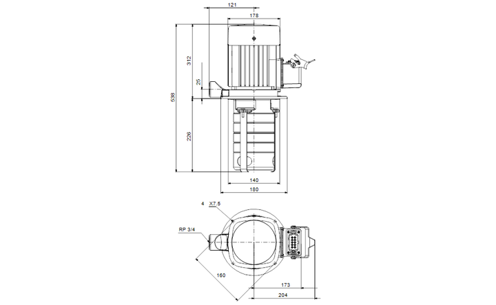 GRUNDFOS Eintauchpumpe MTH 8-4/4 A-W-A-AQQV - Art. 98891576