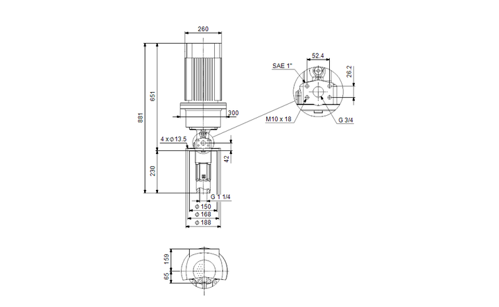 GRUNDFOS Eintauchpumpe MTS 20-80 R46 DQ-T - Art. 99473142