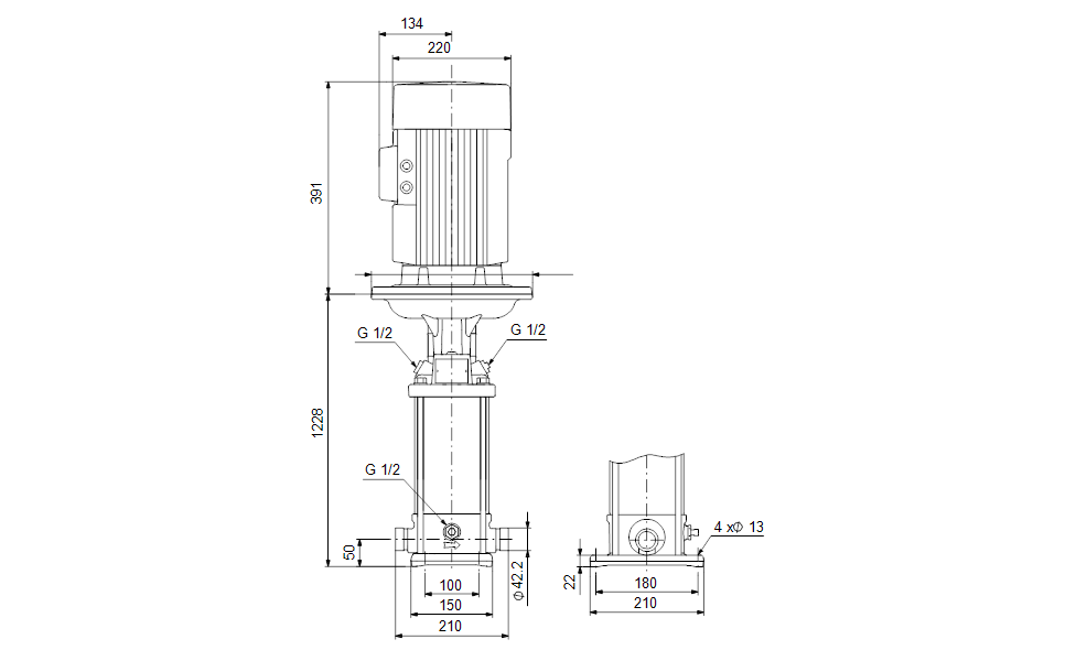 GRUNDFOS Kreiselpumpe CRN 5-34 S-P-T-V-HQQV - Art. 96521802
