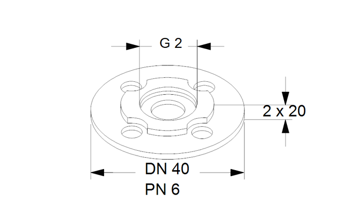 GRUNDFOS Doppelpumpenhebeanlage Adapter A18 2"xDN 40 PN 6/10 - Art. 98614387