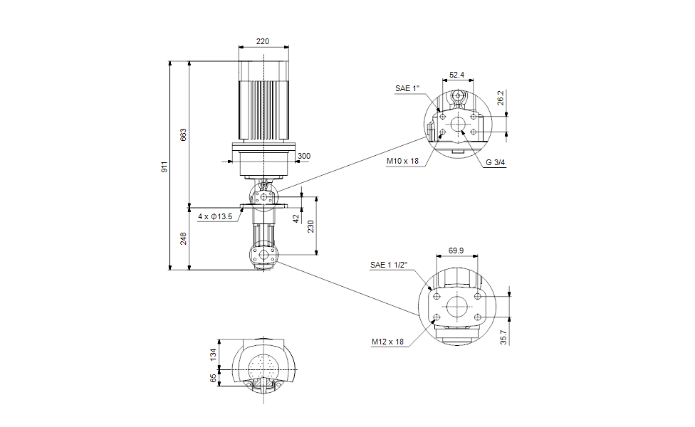 GRUNDFOS Eintauchpumpe MTS 20-40 R56 D8.6-D - Art. 99473235