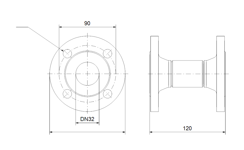 GRUNDFOS Acc.adaptor DN32 PN6 120 Art. 98387529