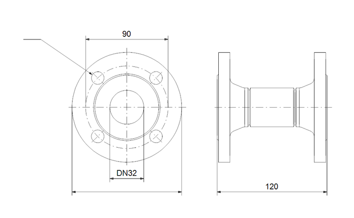 GRUNDFOS Acc.adaptor DN32 PN6 120 Art. 98387529