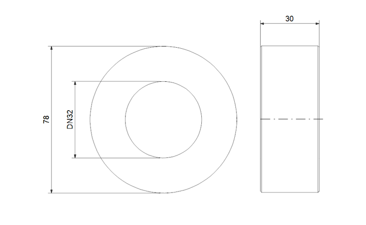 GRUNDFOS Acc.adaptor DN32 PN16 30 Art. 98387588