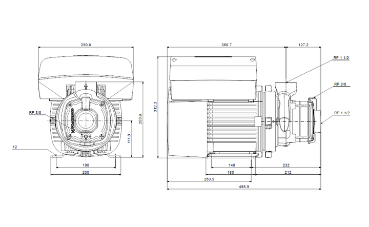 GRUNDFOS Blockpumpe CME 10-3 A-R-A-E-AQQE S-A-D-N - Art. 99077758