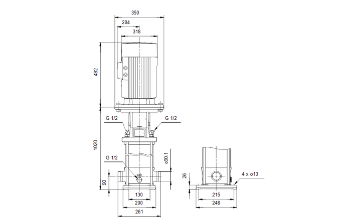 GRUNDFOS Kreiselpumpe CRT 16-8 A-P-A-E-AUUE - Art. 96117250