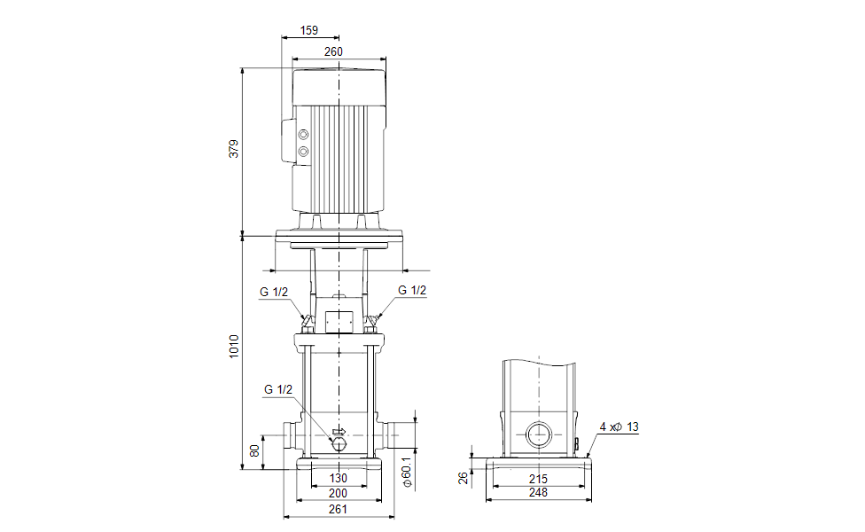 GRUNDFOS Kreiselpumpe CRN 10-21 S-P-A-E-HQQE - Art. 96512200