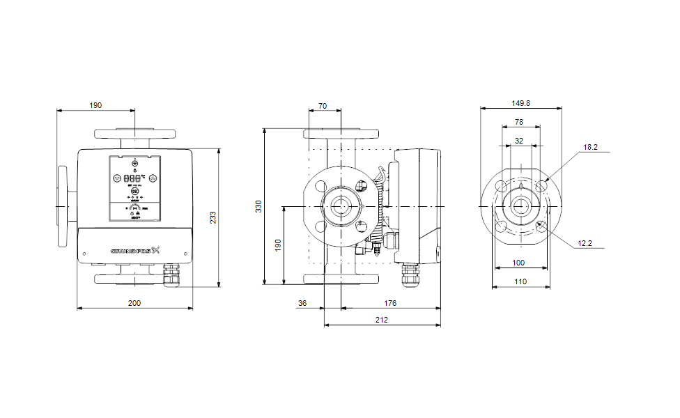 GRUNDFOS Mischkreislösungen MIXIT 40-25 L F - Art. 99508838