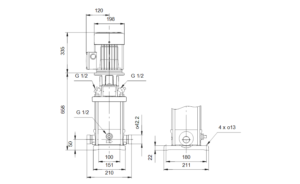 GRUNDFOS Kreiselpumpe CRT 4-16 A-P-A-V-AUUV - Art. 96100845