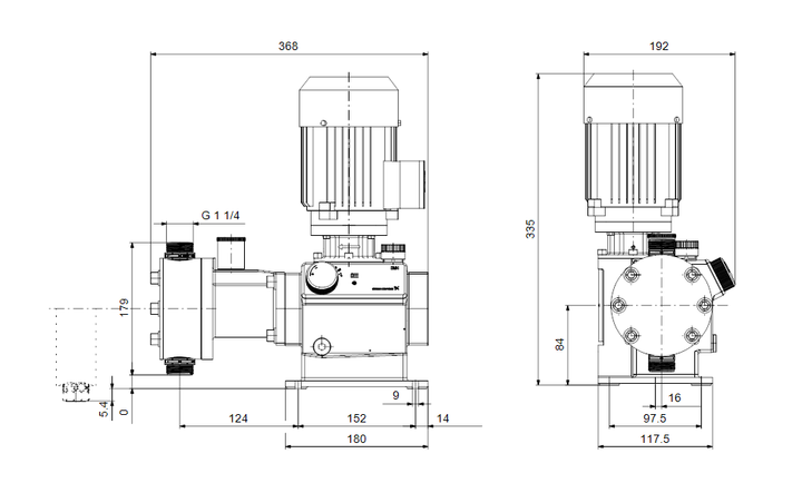 GRUNDFOS Mechanische Dosierpumpe DMH 100-10 B-PV/T/C-X-E1U3U3XEMAG - Art. 99587808