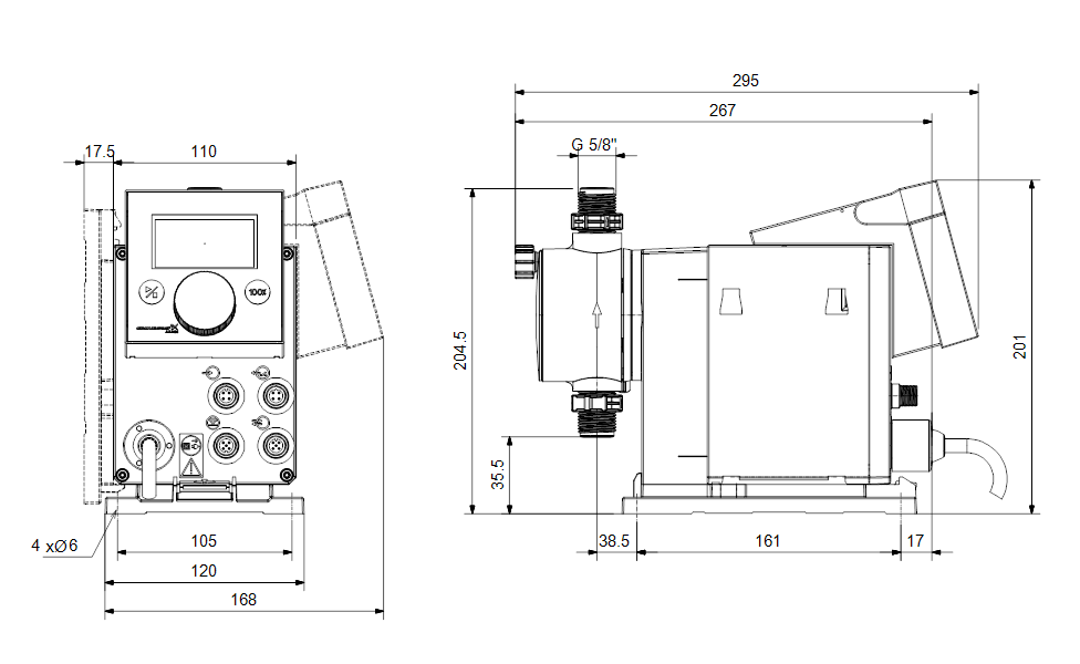 GRUNDFOS Digitale Dosierpumpe DDA 30-4 AR-PVC/V/C-F-32U2U2FG - Art. 97722258