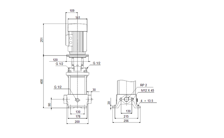 GRUNDFOS Kreiselpumpe CR 15-1 A-A-A-E-HQQE - Art. 96501710