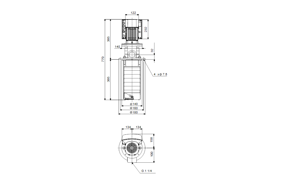 GRUNDFOS Eintauchpumpe MTRE 5-10/10 A-W-A-HUUV - Art. 98399983
