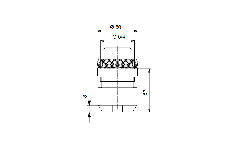 GRUNDFOS Zubehör Dosierpumpen Fußventil NL-G5/4 SS/T/SS A1 - Art. 99170593