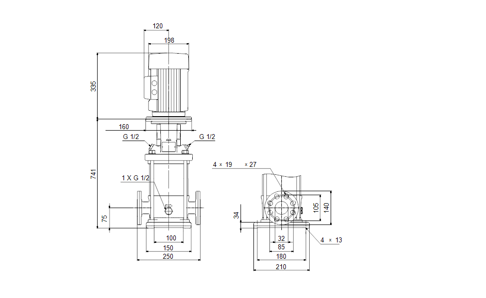 GRUNDFOS Kreiselpumpe CRN 5-18 A-FGJ-A-E-HQQE - Art. 96514205