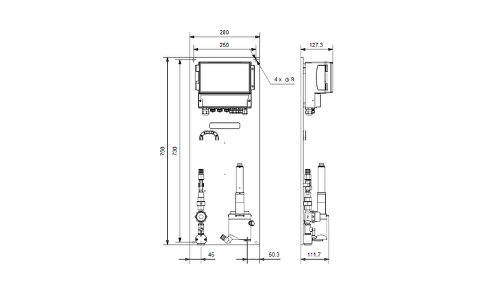 GRUNDFOS Lösungen zum Messen und Steuern DID-3 BF3-  - Art. 99083725