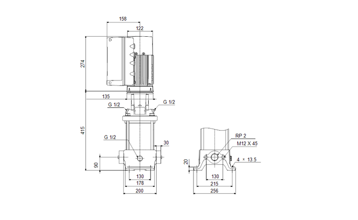 GRUNDFOS Kreiselpumpe CRE 15-1 N-A-A-E-HQQE - Art. 98390719