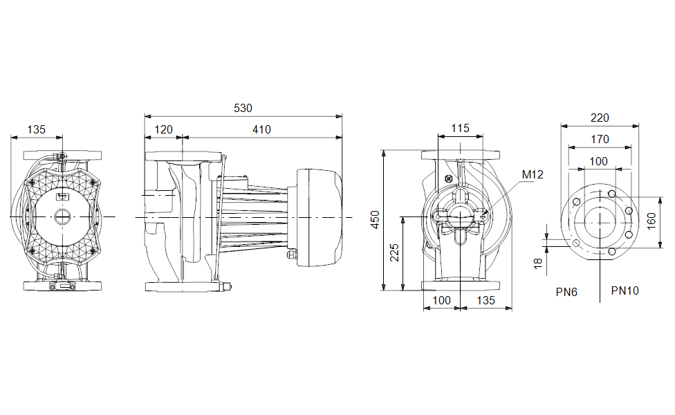GRUNDFOS  Nassläufer-Umwälzpumpe UPE 100-120 FZ Art. 96988419