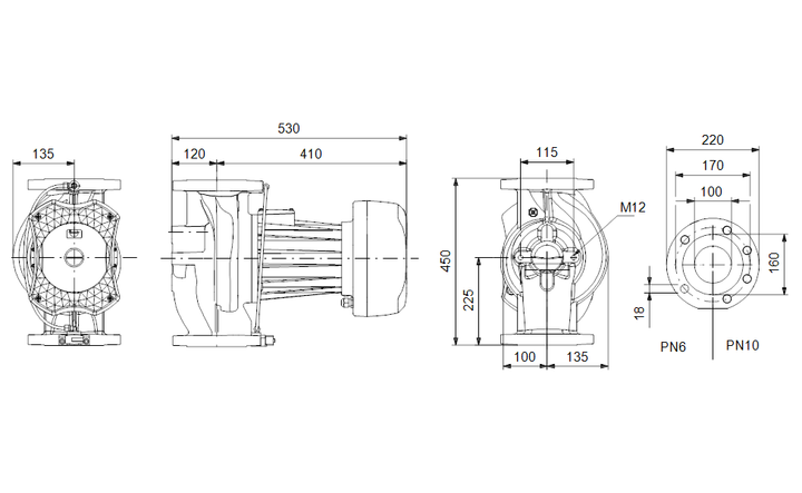 GRUNDFOS  Nassläufer-Umwälzpumpe UPE 100-120 FZ Art. 96988419