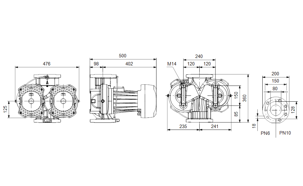 GRUNDFOS  Nassläufer-Umwälzpumpe UPED 80-120 FZ Art. 96988411