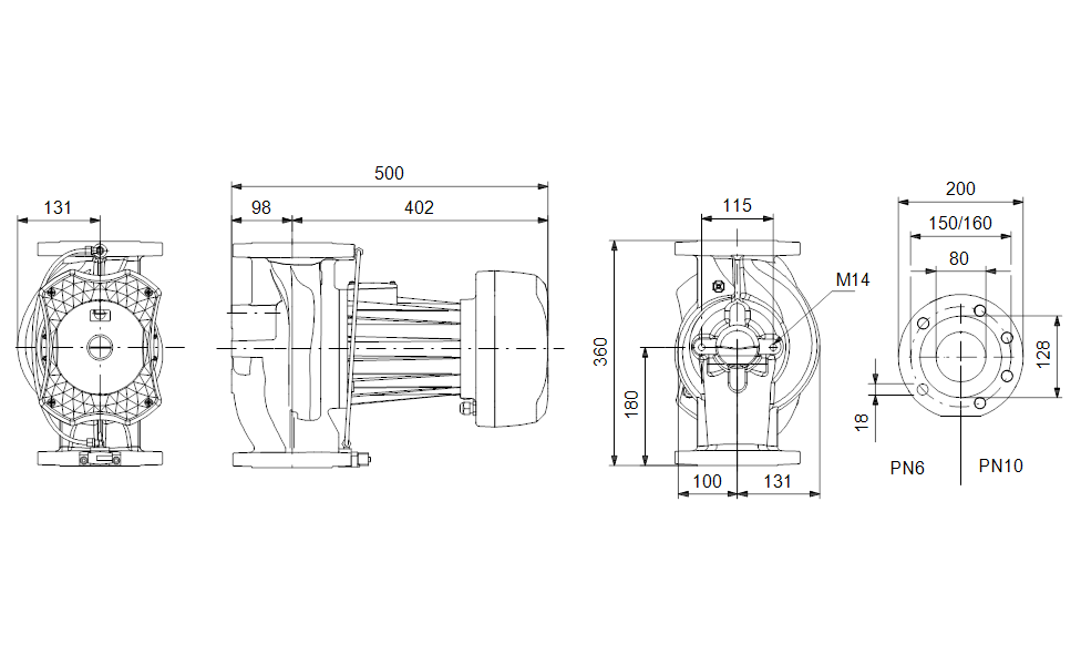 GRUNDFOS  Nassläufer-Umwälzpumpe UPE 80-120 FZ Art. 96988417