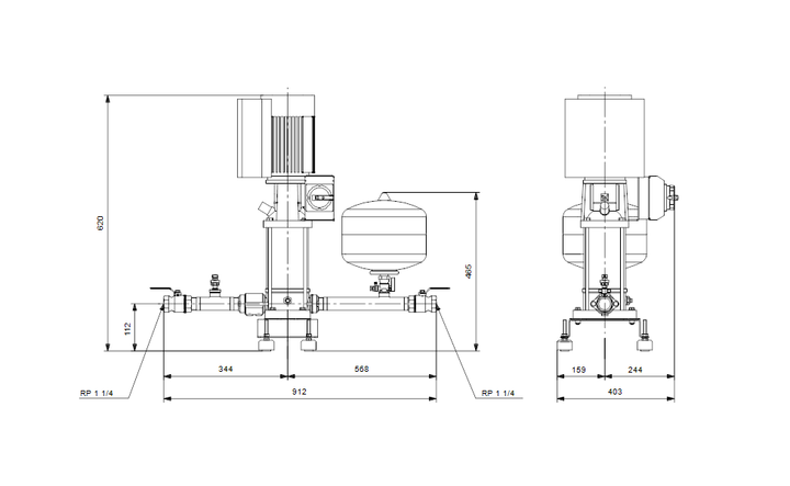 GRUNDFOS Druckerhöhungsanlage Hydro Solo-E CRIE 5-5 Art. 99432875