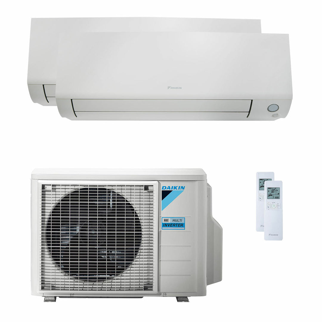 Daikin Perfera All Seasons 9000+9000 BTU – Multisplit-Klimagerät (2 Innengeräte), 4/4,2 kW, R32, A++/A++, WLAN