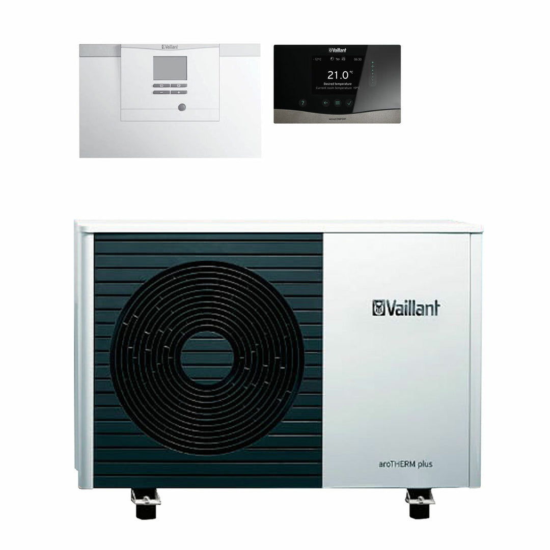 Vaillant aroTHERM plus VWL 55/6 – Luft-Wasser-Wärmepumpe (Monoblock), 5 kW, R290, A++, Wechselstrom