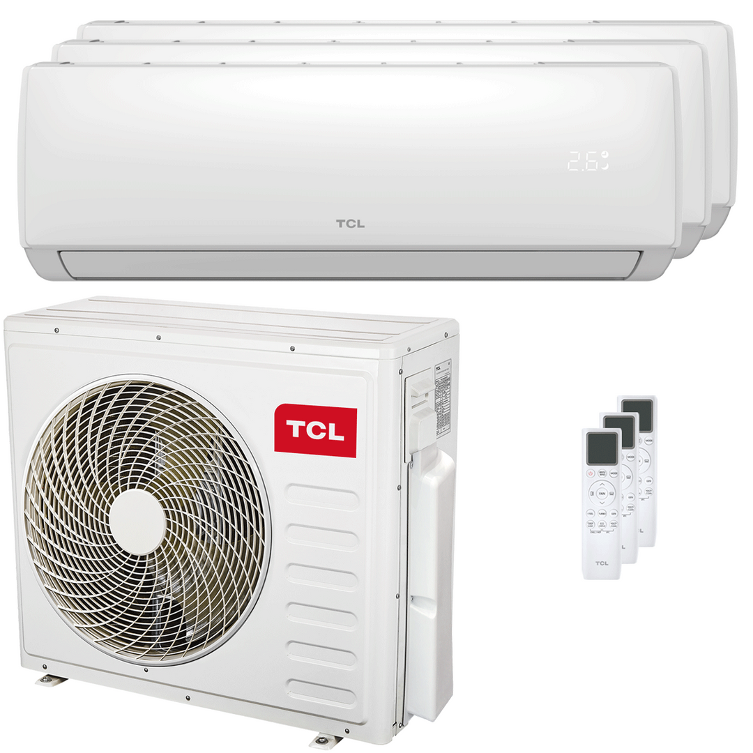 TCL Elite F2 12000+18000+18000 BTU – Multisplit-Klimagerät (3 Innengeräte), 11,5/11,5 kW, R32, A++/A+, WLAN