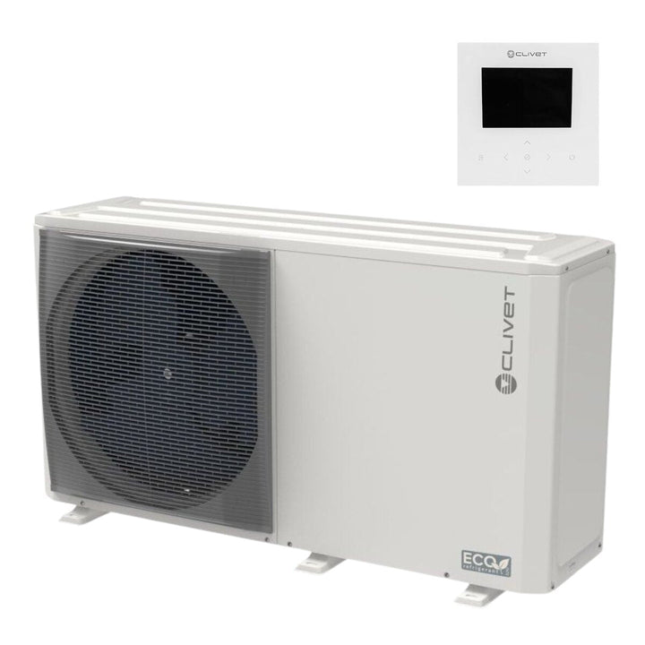 Clivet Edge F – Luft-Wasser-Wärmepumpe (Monoblock), 10 kW, R290, A+++, Wechselstrom, WLAN