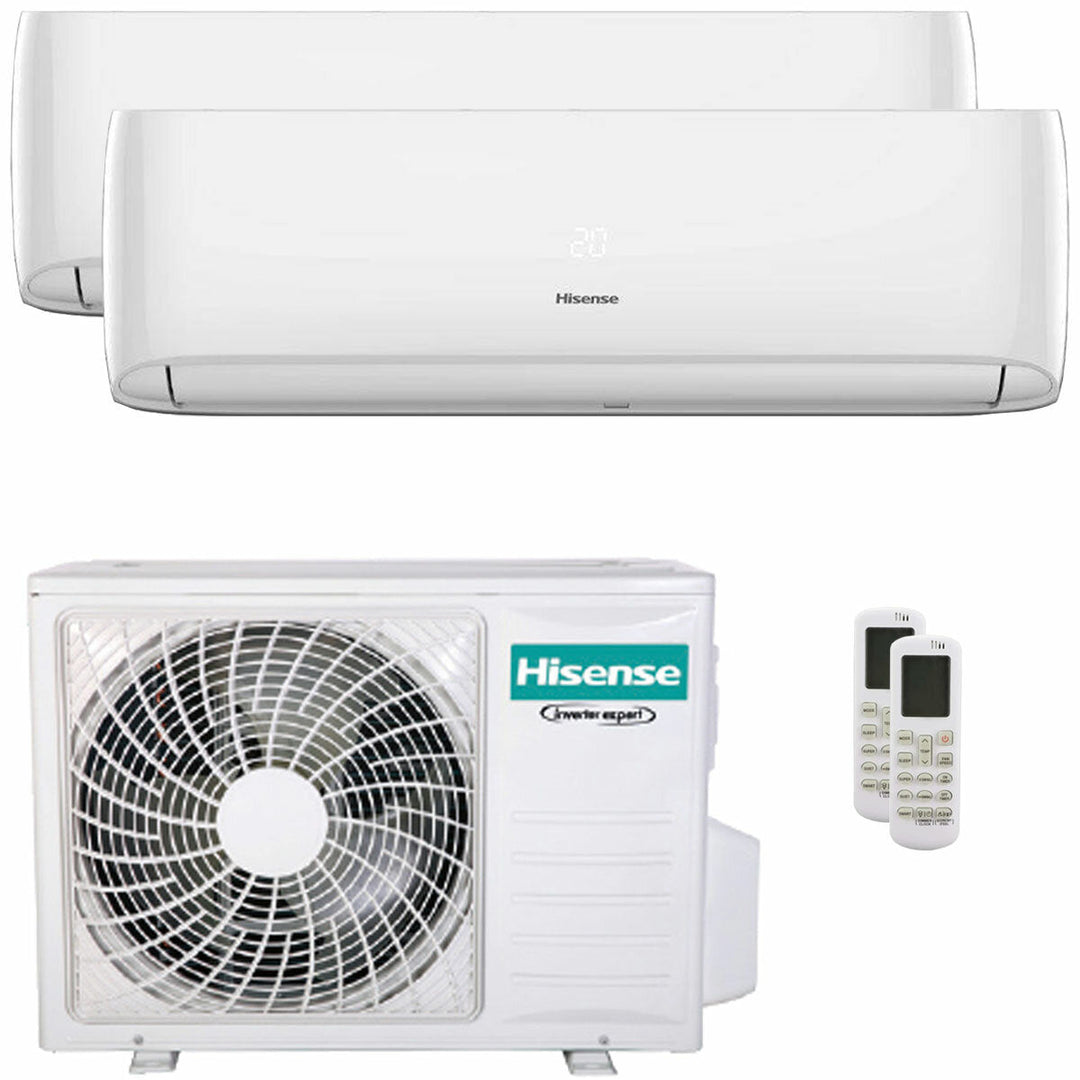 Hisense Hi-Comfort 2025 9000+18000 BTU – Multisplit-Klimagerät (2 Innengeräte), 6,3/7,2 kW, R32, A++/A++, WLAN