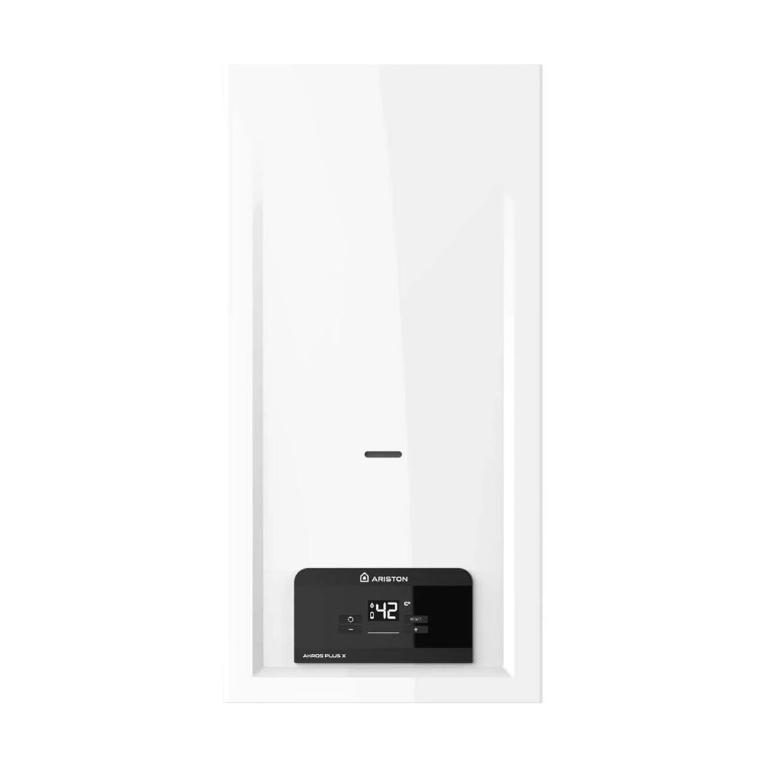 Ariston Akros Plus X camera aperta – Gas-Durchlauferhitzer, 14 l/min, Flüssiggas, Energieeffizienzklasse A