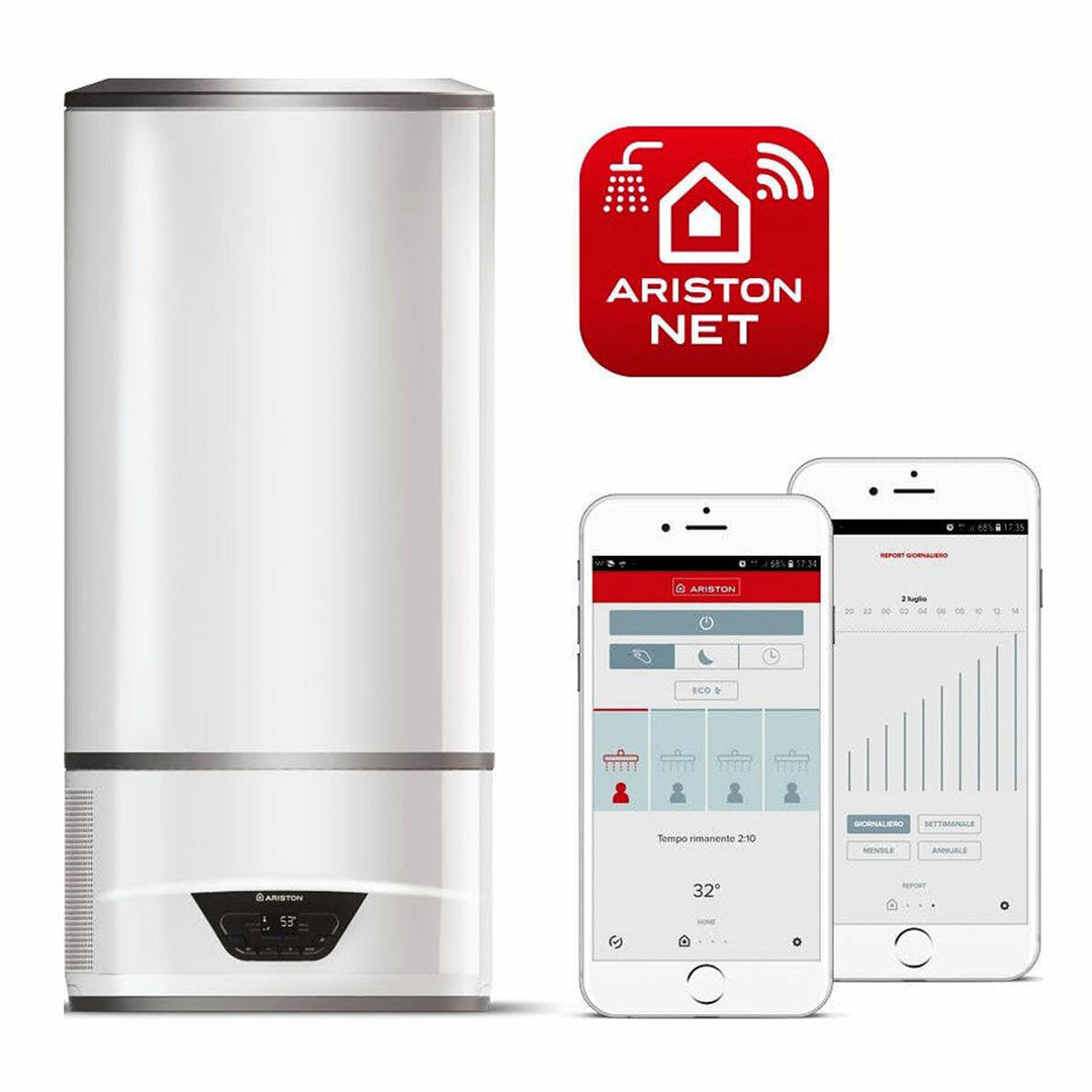 Ariston – Warmwasserbereiter mit Wärmepumpe, 100 Liter, Energieeffizienzklasse A, WLAN