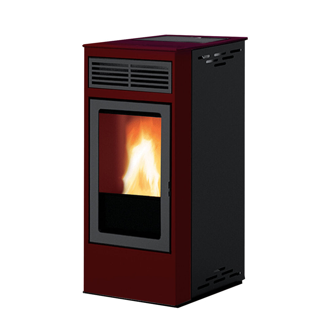 Italiana Camini Yulia – Pelletofen, 7 kW, Bordeaux