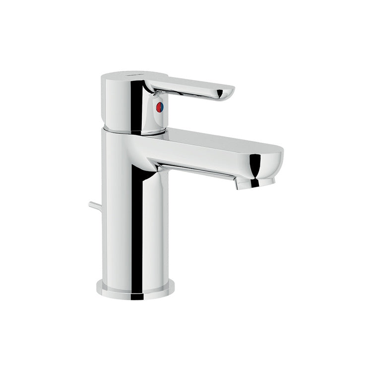 Nobili Einhand-Waschbeckenmischer H. 14 cm, mit Ablauf, Chrom-Finish ABC AB87118/1CR