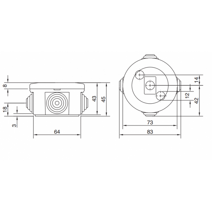 Bocchiotti B04461 Abzweigdose IP44