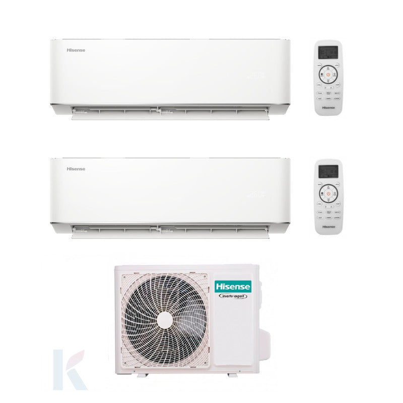 Solarics Hisense Max Comfort - 18000 + 18000 BTU - Ext. 3AMW72U4RJC – AC Conjunto Multisplit (2x1)