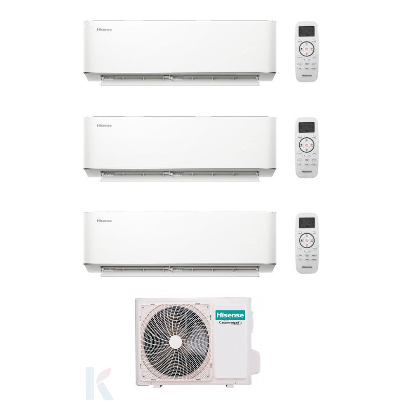 Solarics Hisense Max Comfort - 9000 + 12000 + 18000 BTU - Ext. 4AMW81U4RJC – AC Conjunto Multisplit (3x1)