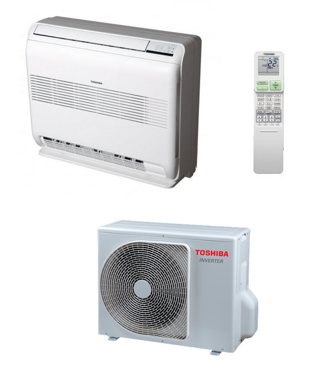 Toshiba RAS-B13J2FVG-E / 3,5 kW – AC-Mono-Konsole Silverstone