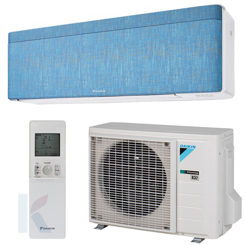 Solarics Daikin FTXA50DC – AC Monosplit Stilvoller blauer Stoff