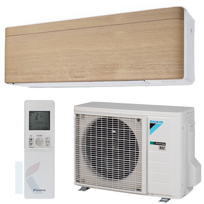 Solarics Daikin FTXA50DP – AC Monosplit Stilvolles helles Holz